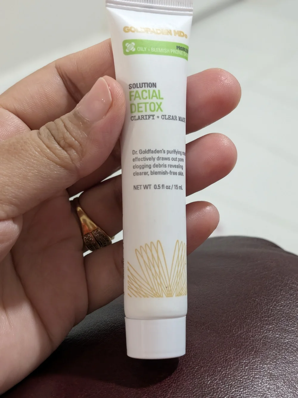 Goldfaden MD Facial Detox Clarify + Clear Mask — White/Green
